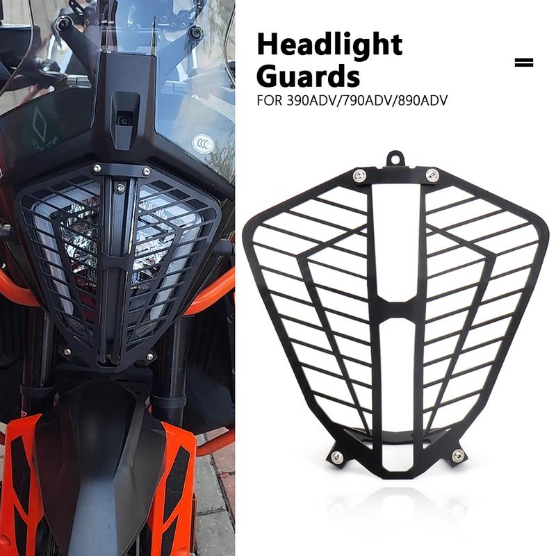 Motorcycle Headlight Guard Head Light Lamp Protector For 390 790 890 Adventure ADV R S 2019 2020 2021 2022 2023 2024 Accessories