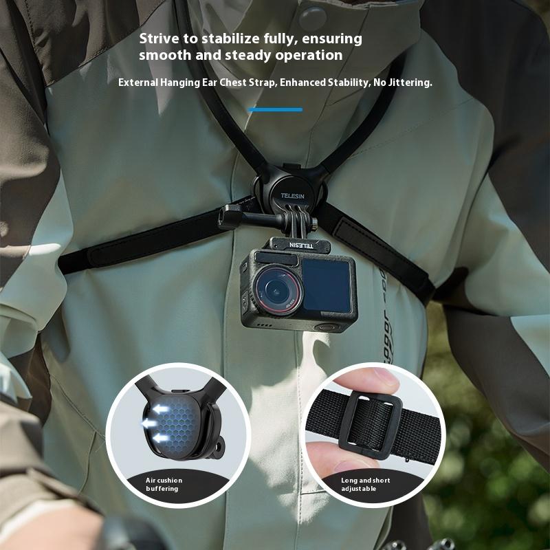 TELESIN for DJI Osmo Nano Silicone Neck Mount 360° Adjustable Quick Release Neck Holder for First Person Shooting Accessories