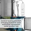 Outdoor Socket Box Waterproof Extension Cord Cover Weatherproof Plug Box with Lock Electric Outlet Protector Outlet Plug Socket
