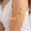 Adjustable Women Arm Bracelet Elegant Armlet Jewelry Trendy Metal Open Cuff Bangle  Summer