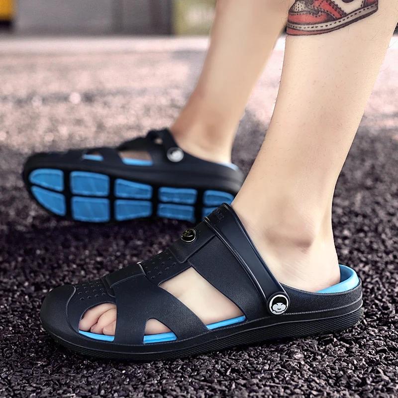 Light Flat Men's Slippers for Home High Quality Comfort Rubber Sandals Large Size Slippers for Pool Crocseo Gift Men Shoes