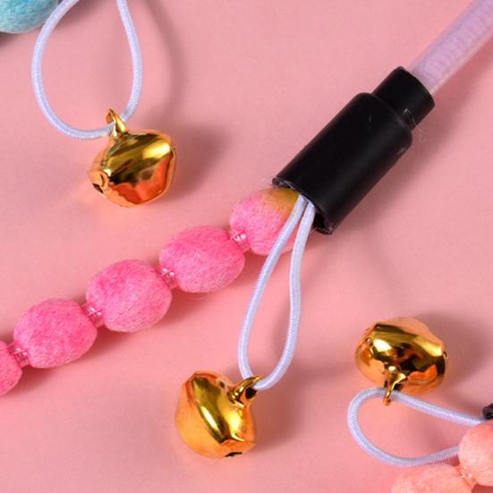 Cat Toy Caterpillar Cat Teaser Colorful Rod Teaser Wand Cat Interactive Toy Funny Feather Pet Cat Supplies Cat Accessory