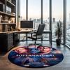 Supernatural Printed Round Rug Carpet Chair Rug Area Rug Entryway Doormats,for Office Chair Living Room Bedroom Kitchen Room.