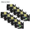 5PCS 231 241 Compatible for Brother Tz TZe-231 Tz-241 Tze-131 631 831 335 Tapes Black On White 12mm Label Tape for P-Touch Maker