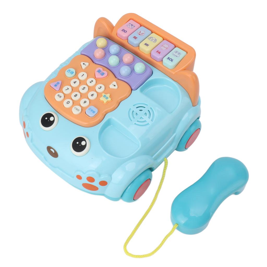 Baby Phone Toy Cartoon with Music Light Children Kids Pretend Phone Parent Child Interactive Educationcal Chinese English Bilingual Toy