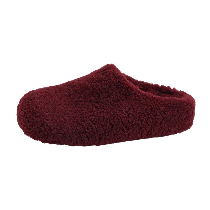 Mode beige Internet-Berühmtheit super angesagte dicksohlige flauschige Hausschuhe Damen 2025 neu Herbst- und Winterbekleidung weichsohlige Baumwollhausschuhe