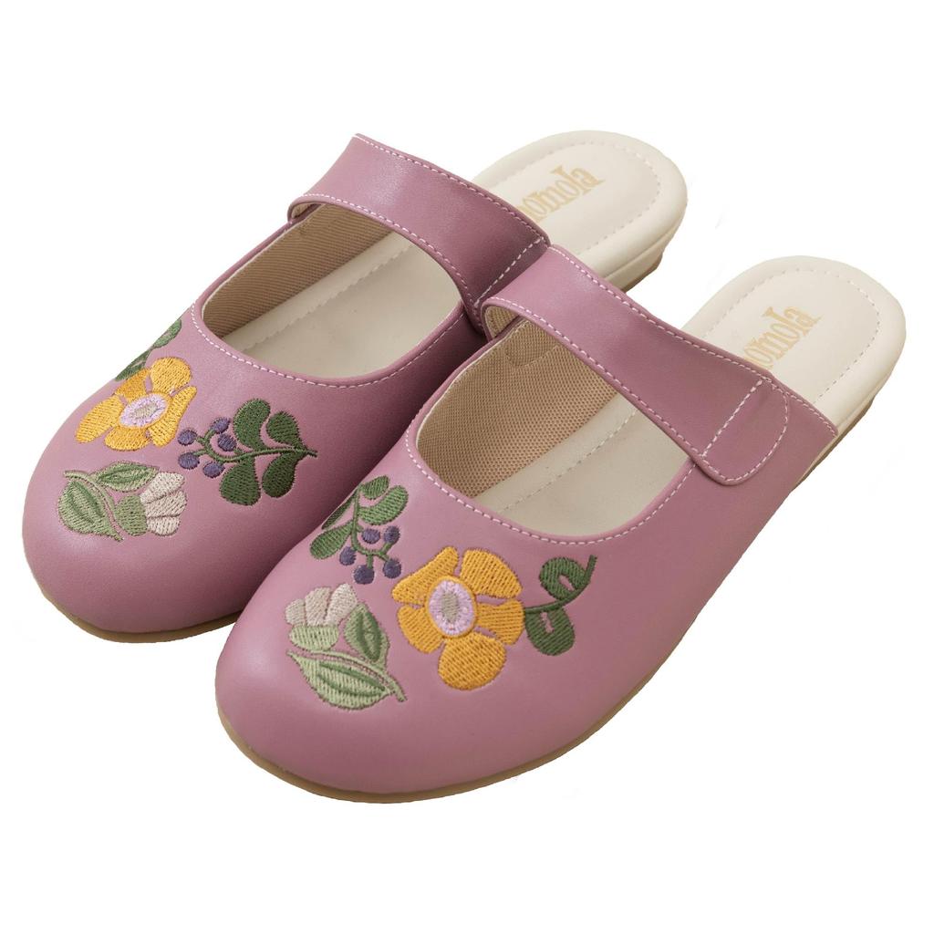 Hokomomora Mantecard Outdoor Size M Floral Stylish and Senko 49079 Sandals, (Approx. 22.5-23cm), Pink, Print, Cute,