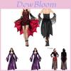 Enchanting Lace Insert Vampire Witch Costume Dress For Adult Women Perfect For Themed Parties