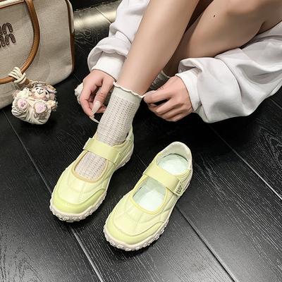 Autumn Sports Sandals Mary Jane New Outer Wear Breathable Single Shoes Ballet Style Velcro Dexun Shoes