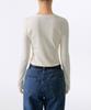MUSINSA STANDARD WOMAN [Heat Standard] Women'S Fleece-Lined Slim Crew Neck Long Sleeve T-Shirt [Cream]