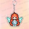 Adorbale Pixel Fairy Magical Girl Keychains for Accessories Bag Stella Musa Tecna Keyrings Jewelry Magic Fairies Fans Gifts