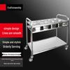 Commercial Stainless Steel 2-Tier Seasoning Cart