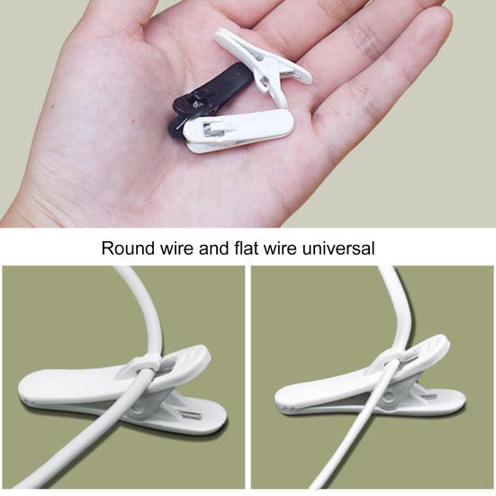 10Pcs Mini Portable Rotatable Earphone Cable Clip Clamp for Earphone