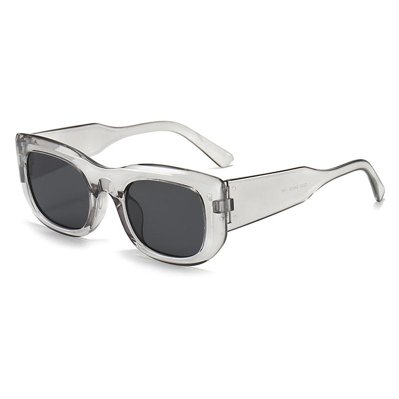 

Stylish Small Frame Sunglasses High Street Style UV400 Protection Sunglasses Multi-Color Matching Must-Have For Going Out 5223 сірий