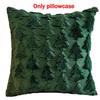 45X45Cm Christmas Tree Plush Pattern Pillow Cases  Merry Christmas Decor For Home Xmas Gifts New Year Sofa Decor Navidad