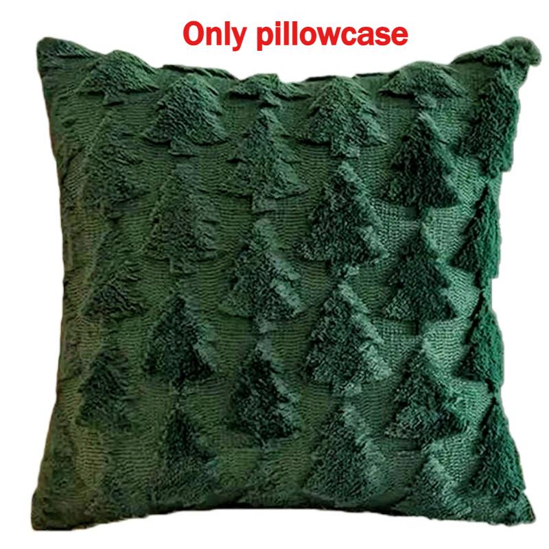 45X45Cm Christmas Tree Plush Pattern Pillow Cases Merry Christmas Decor For Home Xmas Gifts New Year Sofa Decor Navidad