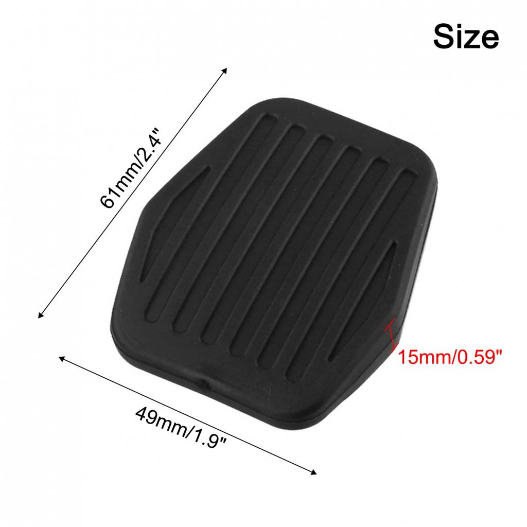 Car Brake Brake Clutch Cover Replacement 2pcs Black Rubber