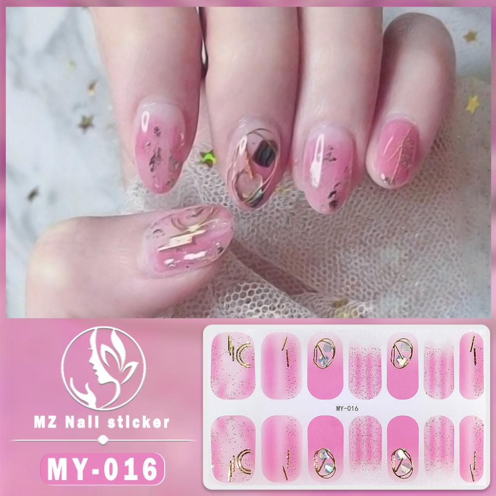 Dreidimensionaler wasserdichter No-Bake Gel-Nagellack-Film Vollsticker Imitations-Diamant-Nagelfilm-Papier Nagelfilm-Papier