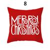 Merry Christmas Cushion Cover Xmas Pillowcase Happy New Year Navidad Santa Claus Red Pillow Cover Ornament Gifts Home Decor