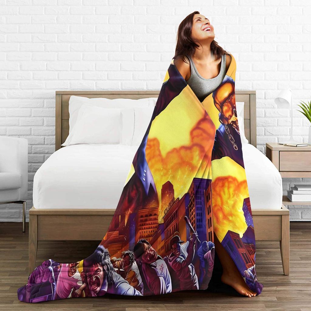 Megadeths Band Art Flannel Blanket Winter  Super Soft Throw Blanket for Kids Living Room Aesthetic Bedspread Sofa Bed Cover