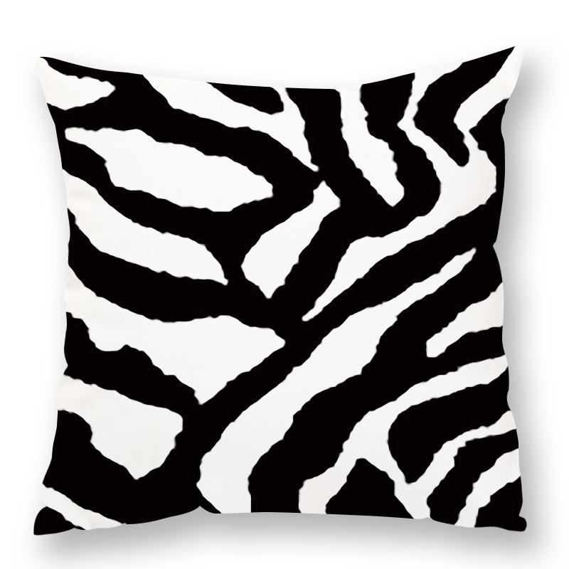 Fashionable Animal Spots Elements Cow Print Leopard Print Pillow Zebra Print Pillow Case Plush Sofa Car Waist