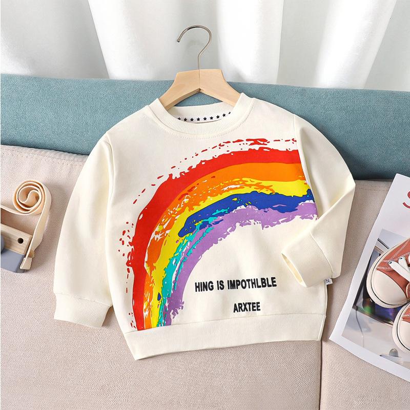 Children's Hoodie Undercoat Spring and Autumn Boys and Girls Cartoon Single Hoodie