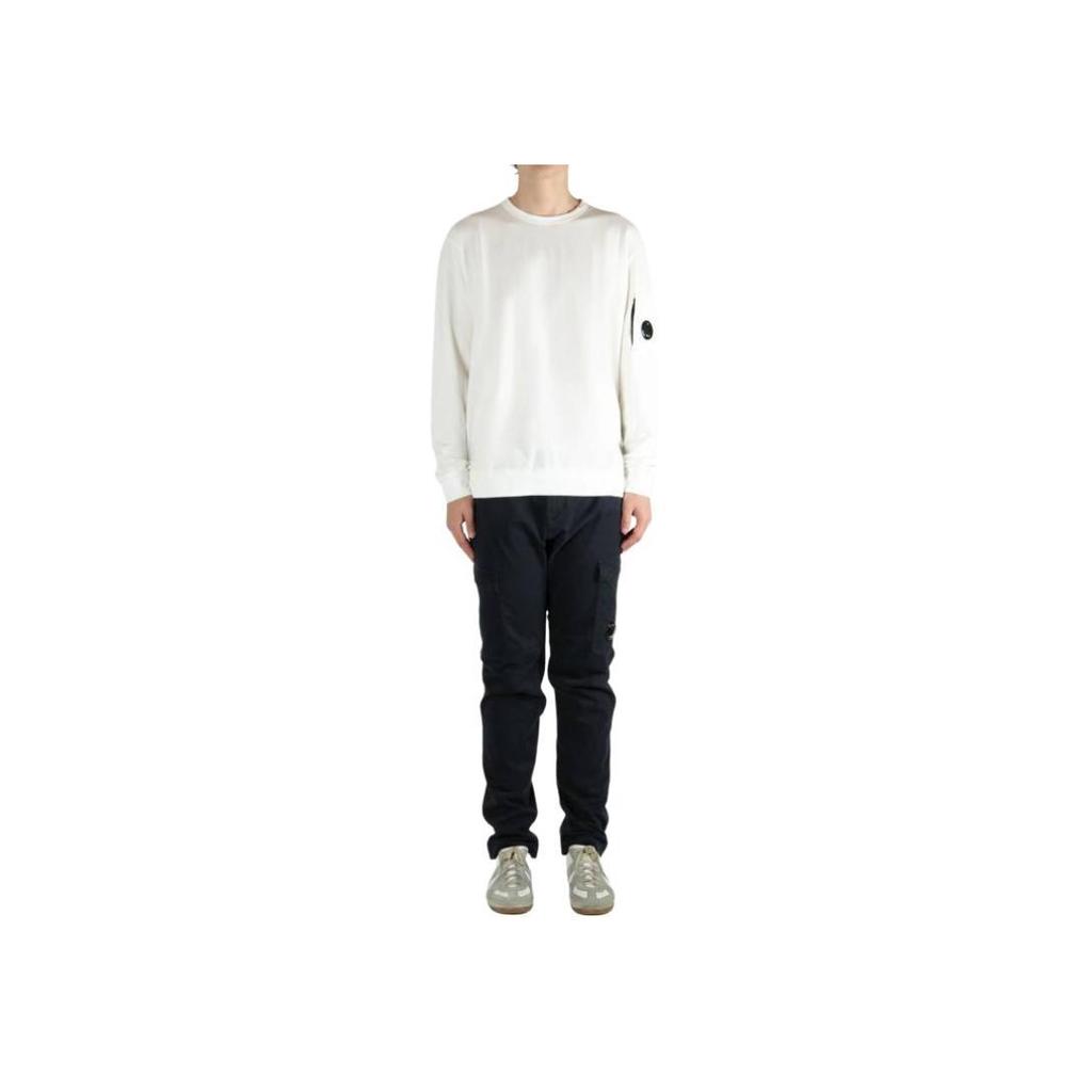 C.P. Company Long Sleeve Crew Neck Solid Color Sweatshirt Men Sweatshirt RCCMSS711A002246G103