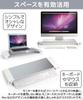 Aluminum PC Monitor Desktop Stand with USB Keyboard Stylish Desktop LCD Monitor Desk Stand day-village Stand, Port, Storage, Silver, Rack, Stand,