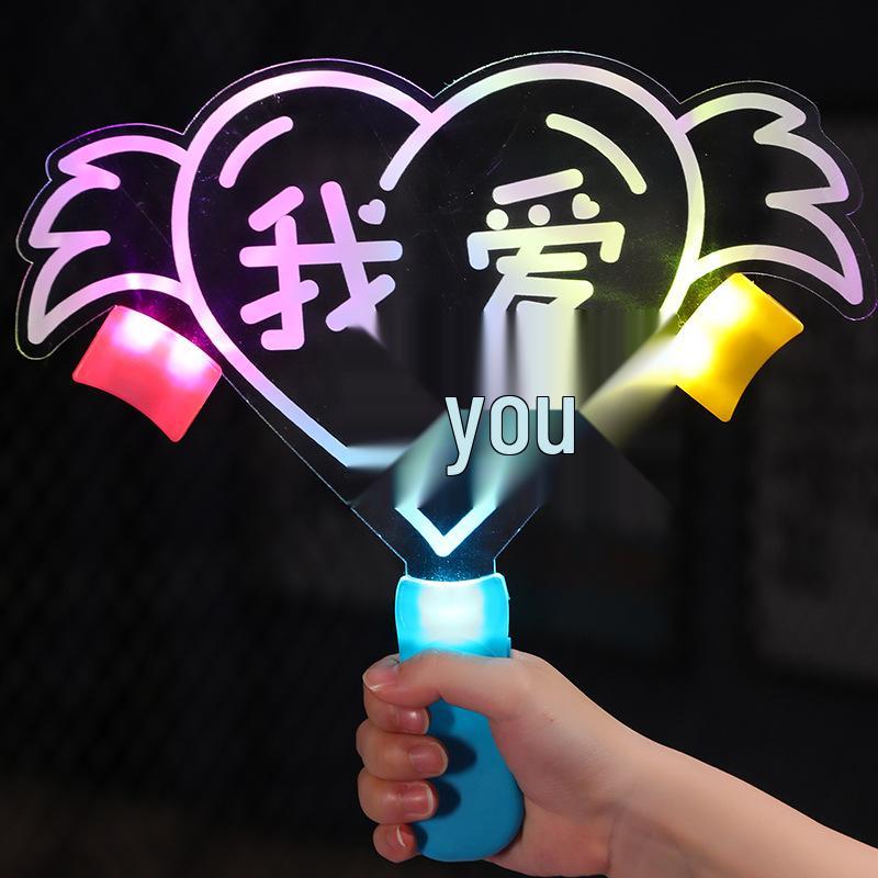 Birthday Light-Up Handheld Sign - Glowing Party and Event Cheering Prop