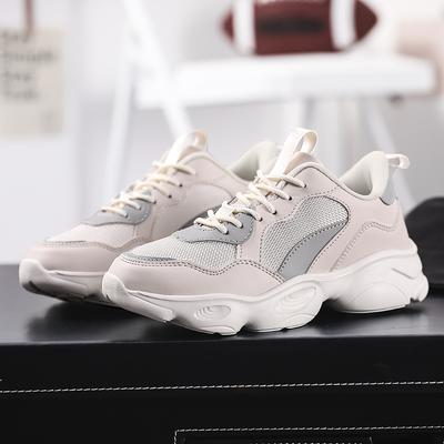 Korean Version Mesh Fabric Breathable Lovers Casual Shoes 2024 New Fashion Simple All-match Color Matching Sneakers Autumntime