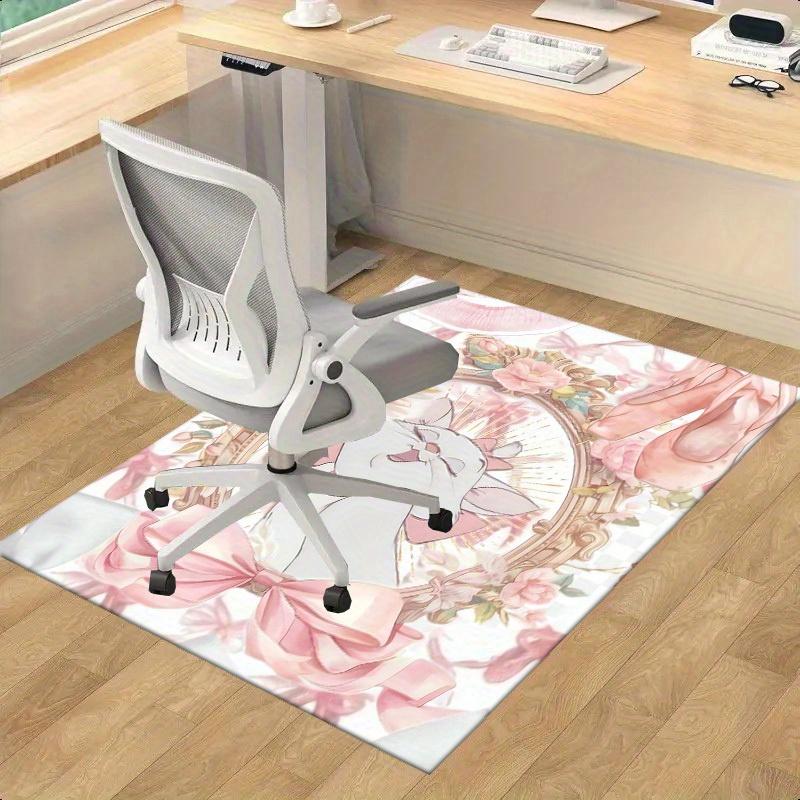 1pc,  Charming Pink Cat Home Decor Rug - Perfect for Living Room, Office Carpet, Chair Cover, Outdoor Mat, and Gift Ideas P204 60cm by 90cm
