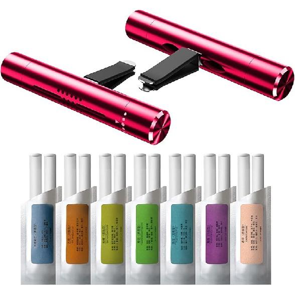 Auto-Lufterfrischer, Diffusor, Entlüftungsclips, Parfüm, ätherische Ölsticks für Frauen und Männer, Auto-Duft, Dekorationszubehör(Schwarz)