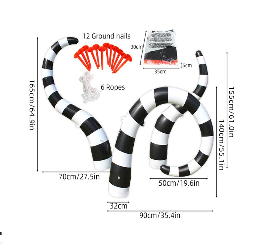 Garden decoration sandworm pvc inflatable decorations