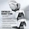 Controller Stand & Headphone Rack, Headphone Storage Stand, Game Controller Organizer, Made of Durable Plastic