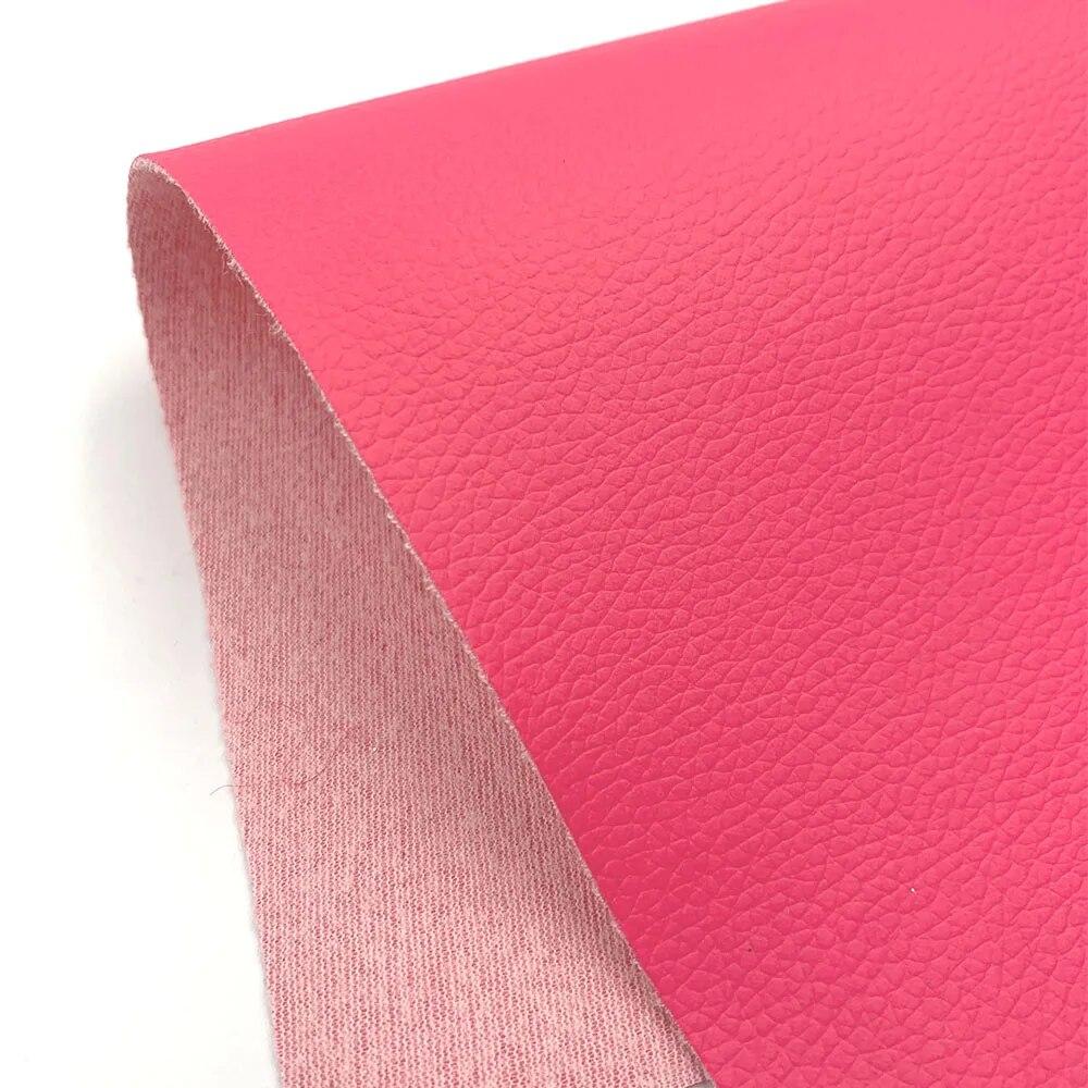 Litchi PU Leatherette Faux Leather Fabric Synthetic For Sewing Bow Bag Brooches Sofa Car Doll DIY Hademade Material