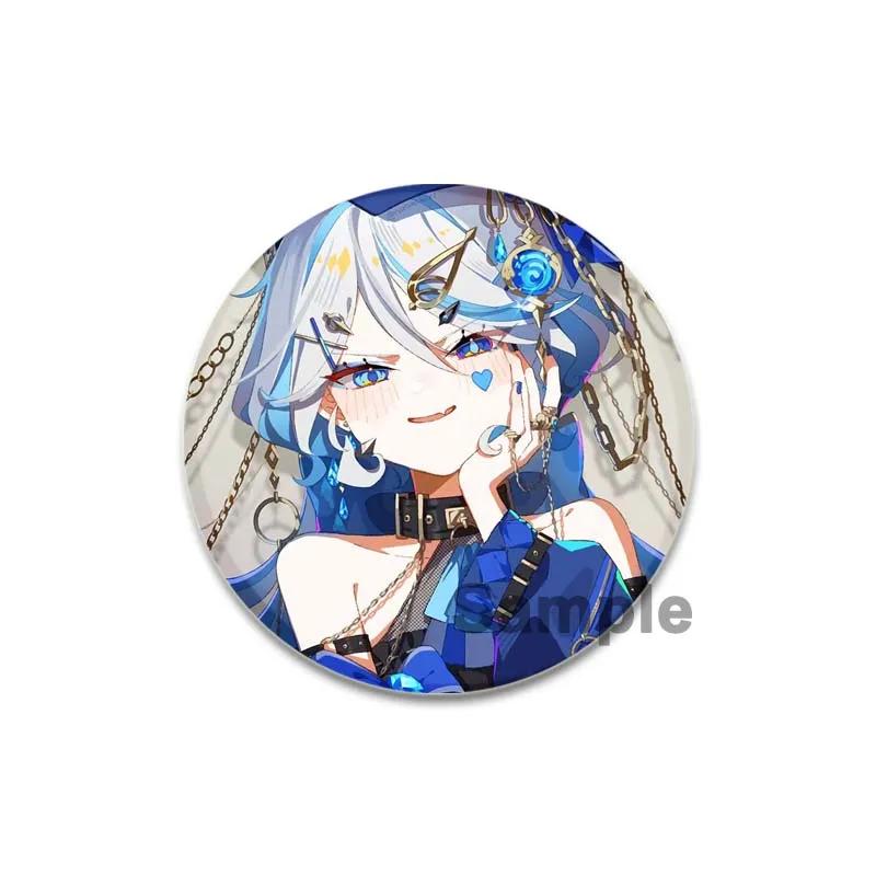 

Значок аниме Genshin Impact размером 32/44/58 мм, симпатичная девушка, брошь Furina для лацкана, ручная работа, для рюкзака, одежды, аксессуаров, ювелирных изделий, подарков 32mm