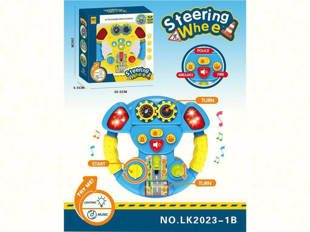 

Детская игрушка-симулятор рулевого колеса, вращающееся, симулятор вождения автомобиля, игра-головоломка, музыкальный подарок жёлтый