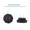 DC 5-48V Car Motorcycle Voltmeter Mini Digital Waterproof LED Panel Tester Display Round Volt Meter Gauge