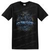 GONAPA Graphic T Shirt Spiritual Art Design Skeletons Blue Yellow Colors Tee