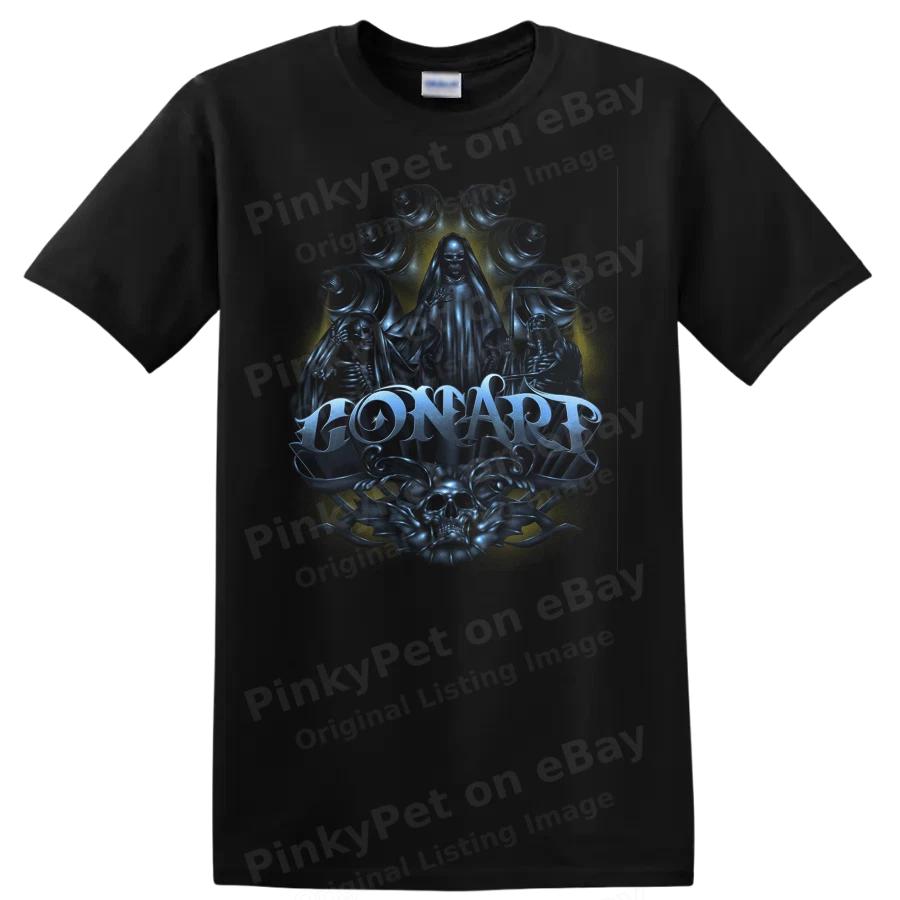 GONAPA Graphic T Shirt Spiritual Art Design Skeletons Blue Yellow Colors Tee