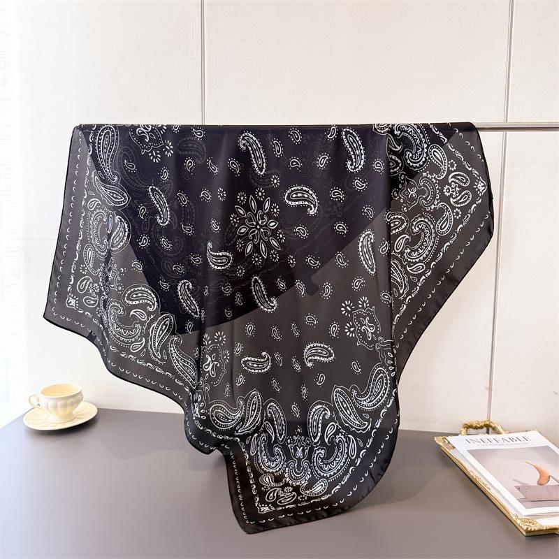 Cashew Nut Simulation Silk High-end Large Square Scarf Silk Scarf Printed Shawl Decorative Scarf Sunscreen Headscarf Scarf Female