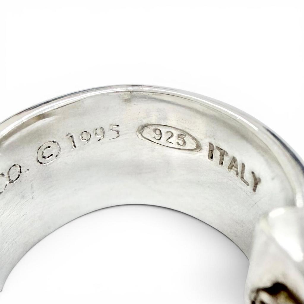 Great TIFFANY&Co. Atlas Ring Pierce Hoop earrings, accessory, Silver 925 Used