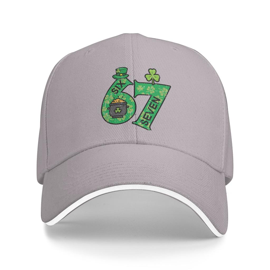 Six Seven 6 7 St Patricks Day 67 Paddys Meme Sun Baseball Cap Summer Unisex-Teens  Print TTennis Skate Baseball Caps