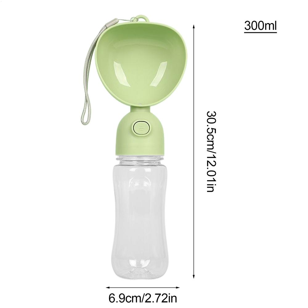 

Pet Water Bottle Portable Dog Water Bottle Bowl Leak-Proof Bowl Container Lightweight Pet Feeding Supplies Puppy Accessories For зелёный