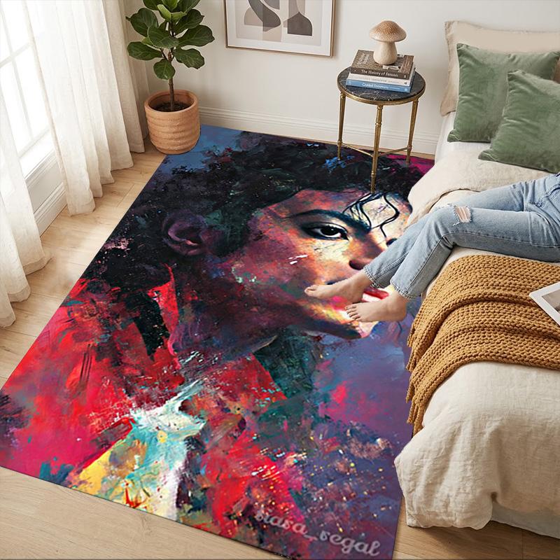 Tapis de salon antidérapant Légende Moonwalk Tapis doux pour chambre à coucher Salle de jeux Salle de jeux Canapé Bureau Décoration intérieure Paillasson