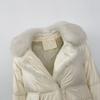 OFTBUY Autumn Winter Fashion Fox Fur Collar Spliced 90% White Duck Down Thickened Warm Women Korean Style Loose Casual Down Jacket