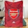 Coperta stampata a tema Arsenal Football Club - Perfetta per divano, letto, viaggi e uso all'aperto | Lavabile in lavatrice, accogliente e resistente.