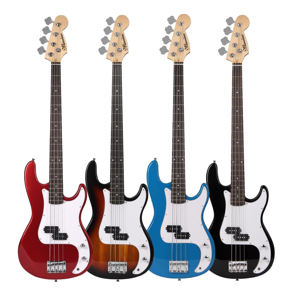 Elektrická baskytara Bullfighter s příslušenstvím 4strunná baskytara Elektrická baskytara Začátečník Úvodní představení Rockový nástroj Baskytara, (FD-Západ slunce)