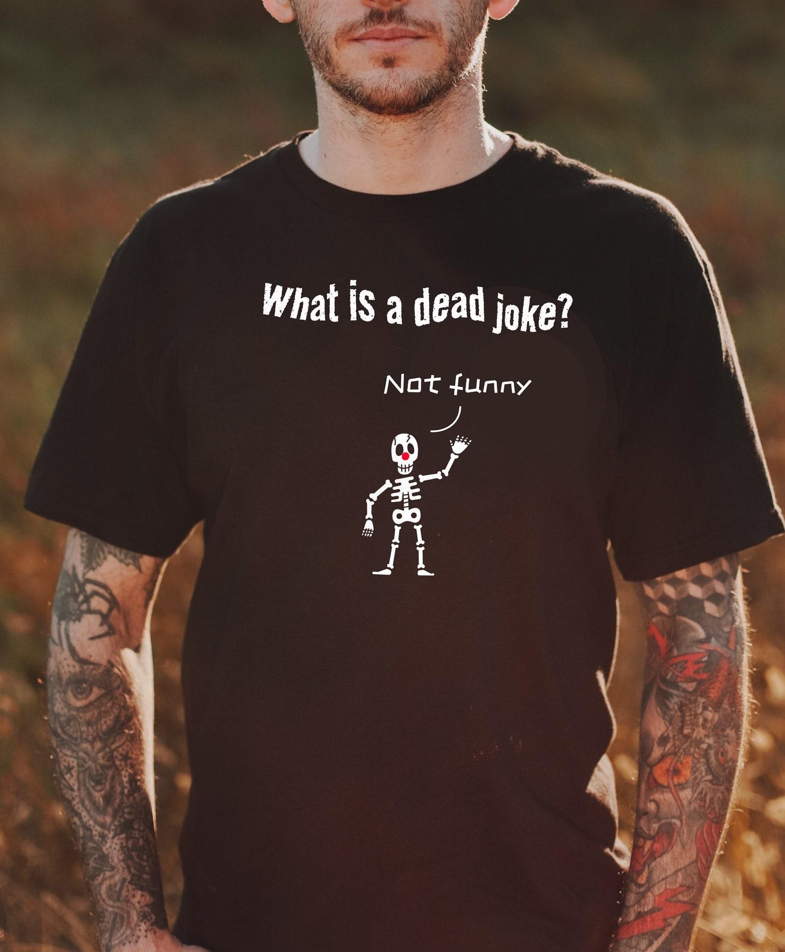 Skeleton Clown Tee - Dad Joke Humor/ Unisex Softstyle T-Shirt 2XL