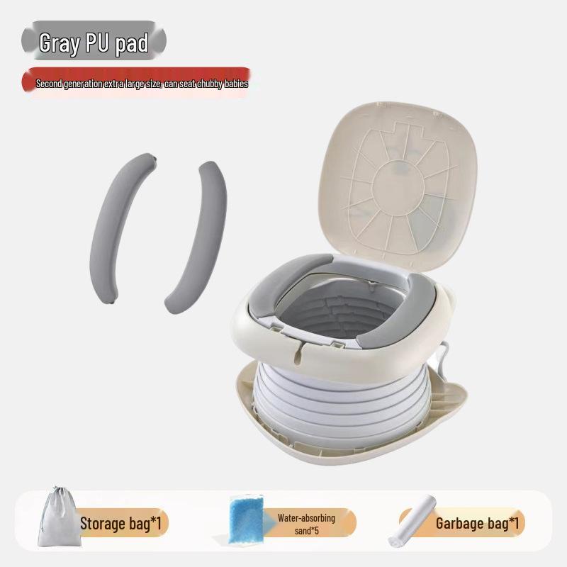 Children's Portable Travel Potty - Foldable and Compact for Outdoor Camping and Emergencies